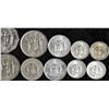 Image 4 : 10 Jamaican Coins 1981–1988 Marcus Garvey, Food Day, Shield