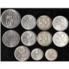Image 1 : Sweden Coin Lot 5 Kronor 1971, 1 Krona 1972, 50 Öre, 25 Öre Mixed Years Gustav VI Adolf