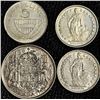 Image 1 : World Coin Group: 1943 Canada 50 Cent Silver, Swiss 1 Franc 1952 & 1963, Austria 5 Schilling