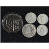 Image 2 : World Coin Group: 1943 Canada 50 Cent Silver, Swiss 1 Franc 1952 & 1963, Austria 5 Schilling