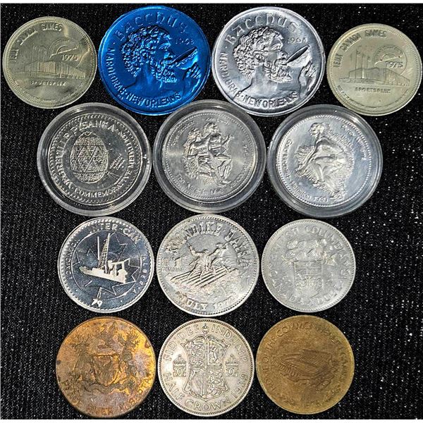 Commemorative & Souvenir Coins/Medals—Canada, UK, US, Mardi Gras, Others