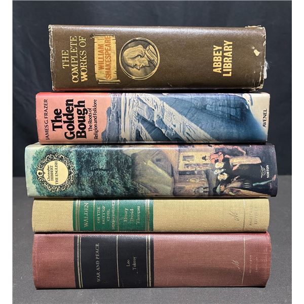 5 Classic Literature & History Books: Shakespeare, Frazer, Bulfinch, Hibbert