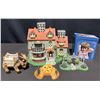 Image 1 : Partylite Olde World Village House and Arch, Figurines 