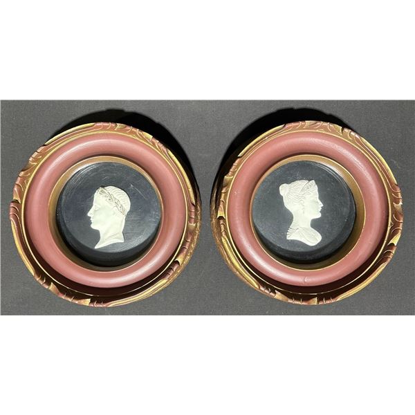 Classical Profile Relief Plaques in Shadowbox 