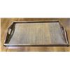 Image 9 : Wood Tea Cart with Dual Removable Trays