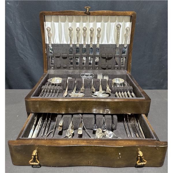 Birks Sterling Silver and Stainless Flatware Set in Case
