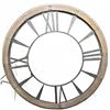 Image 1 : Large Metal and Wood Wall Clock