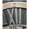 Image 2 : Large Metal and Wood Wall Clock