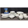 Image 1 : Snowhite China Set Johnson Bros England with Vidrios San Miguel Vase