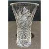 Image 11 :  Cut Glass Crystal Tableware Pieces and Decorative Wooden Urns 