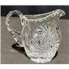 Image 20 :  Cut Glass Crystal Tableware Pieces and Decorative Wooden Urns 