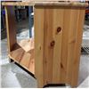 Image 2 : Solid Pine Wood Corner Table with 4 Shelf Unit 