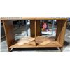 Image 4 : Solid Pine Wood Corner Table with 4 Shelf Unit 