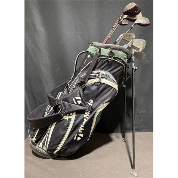 TaylorMade Stand Golf Bag with 11 Top Flite Clubs