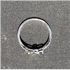 Image 4 : 10k White Gold Ring with Garnet and Sapphire
