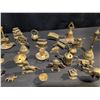 Image 2 : Brass Miniatures Including Animals, Candlesticks, Bells, Irons, and Trinkets