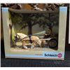 Image 5 : Horse Figurine Lot: Schleich 42040 Set, Red Ceramic, Ruane Manning Print, Bells, Saddles