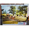 Image 6 : Horse Figurine Lot: Schleich 42040 Set, Red Ceramic, Ruane Manning Print, Bells, Saddles