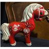 Image 7 : Horse Figurine Lot: Schleich 42040 Set, Red Ceramic, Ruane Manning Print, Bells, Saddles