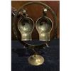Image 12 : Decorative Items Brass Vanity Set Military Lighter Knight Figure Coaster Box Lot