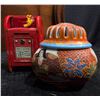 Image 3 : Decorative Ceramics, Tin Tea Canister, Piggy Bank, Cat Plate, And Banks