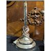 Image 5 : Brass Desk Lamp With Pull Chain and Black Rotary Wall Telephone