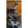 Image 3 : Horse Fountains With Bronze-Coloured Finish and Western Style Horseshoe Stand