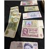 Image 4 : Soviet-Era Banknotes, Coins and Wicker Basket