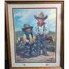 Image 3 : Two Framed Western Prints Including Graham Flatt 'Short Cut' 14x18 Giclée