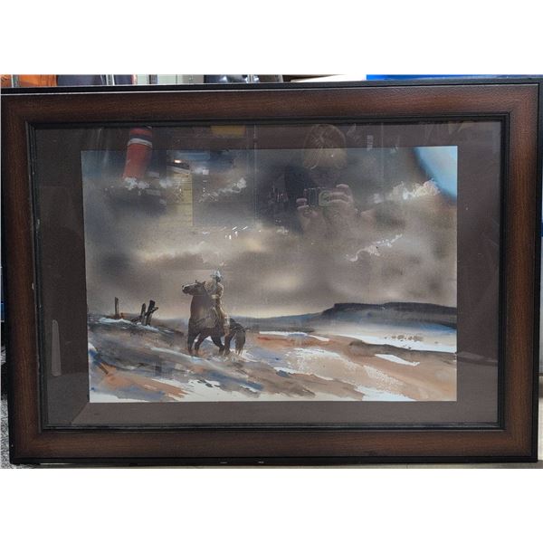 Graham Flatt 'Fatal Hesitation' Giclée 1/25 Signed COA Framed Western Print