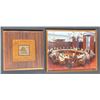 Image 1 : Framed Photo First Ministers' Conference, 'Alberta: Our Proud Past' Plaque, Scarlet and Gold LP