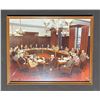Image 7 : Framed Photo First Ministers' Conference, 'Alberta: Our Proud Past' Plaque, Scarlet and Gold LP