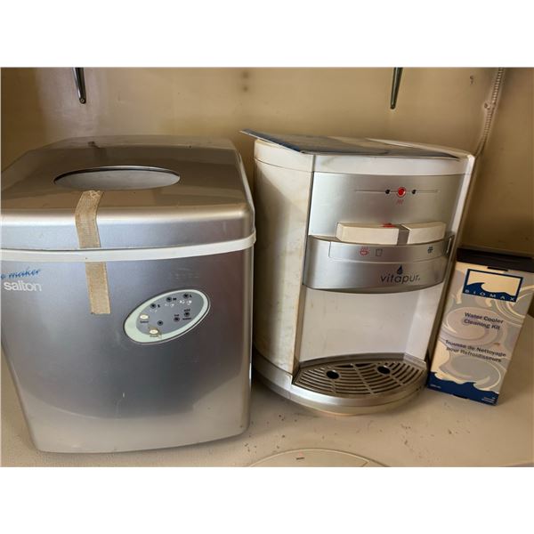 Salton Ice Maker, Vitapur Water Dispenser, and Biomax Cleaning Kit