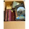 Image 1 : Box Lot of Mixed Books Including Encyclopedias, Cookbooks, and Travel Guides