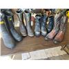Image 1 : 5 Pairs Men's Work, Cowboy, and Western Boots