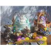 Image 1 : Easter Rabbits Lot Assorted Decorations and Basket