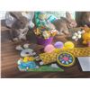 Image 5 : Easter Rabbits Lot Assorted Decorations and Basket
