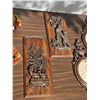 Image 2 : Decorative Wooden and Metal Wall Plaques, Spoon Collection, and Novelty Items