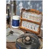Image 5 : Kitchenware Lot with Cookware, Spice Rack, Thermoses, and Containers