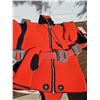 Image 4 : Dolphin Fins and Red Neoprene Diving Suits with Accessories