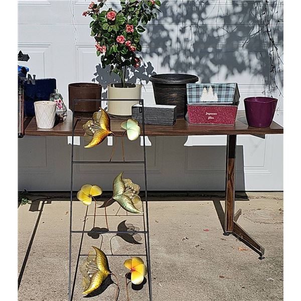 Garden Decor, Planters, Weather Station and Metal Wall Art