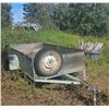 Image 1 : Utility Trailer with Single Axle, Wood Bed, and Spare Tire
