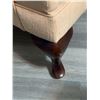 Image 3 : Upholstered Wingback Armchair with Wooden Legs