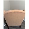 Image 4 : Upholstered Wingback Armchair with Wooden Legs