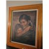 Image 2 : Framed Portrait Print and Tractor Figurine Set with Dog Trailer