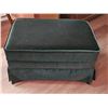 Image 2 : Green Velvet Upholstered Footstool
