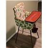 Image 2 : Wood and Fabric Baby High Chair with Decorative Upholstery