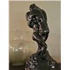 Image 4 : Abstract Black Glazed Ceramic Sculpture of Embracing Figures