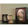 Image 1 : Wooden Jewellery Box with Framed Photo, Small Matching Frame, and Ceramic Planter