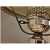 Image 6 : Decorative Ceramic Oil Lamp with Red Pattern and Metal Hardware